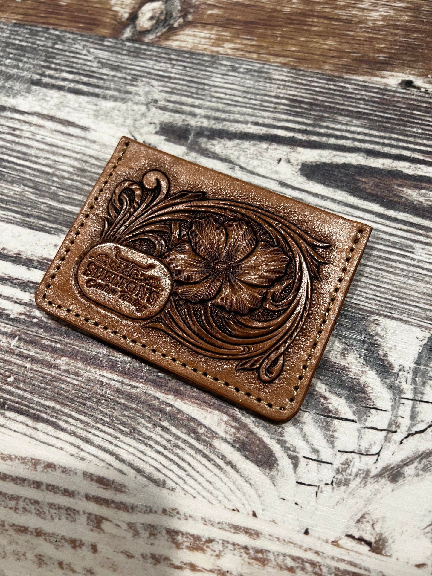 Tooled card wallet